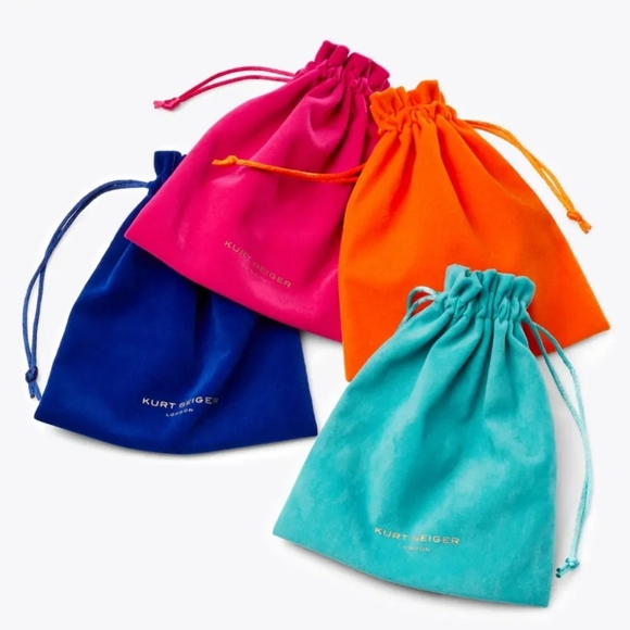 Kurt Geiger London Evil Eye Blue Crystal Huggie Drop Earrings - Picture 3 of 6